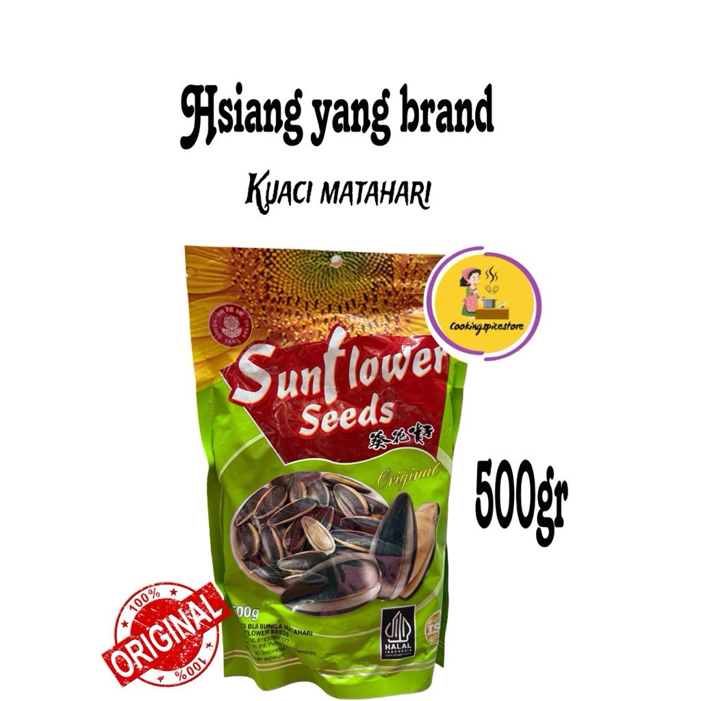 

Hsiang yang sunflower seeds kuaci rasa ORIGINAL 160gr - 500gr snack kwaci