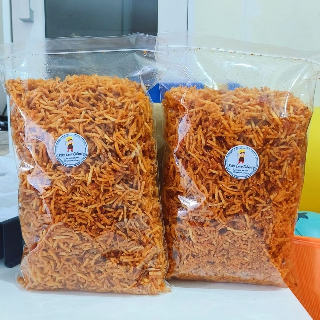 

Keripik Kentang Mustofa ( Pedas Manis ) Uk. 1 Kg