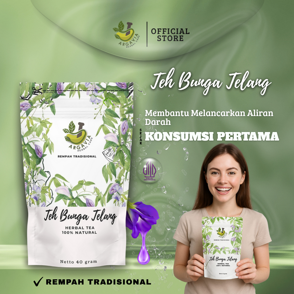 

Teh Herbal Tea Bunga Telang | Teh Biru Alami – Antioksidan Tinggi & Sehatkan Tubuh