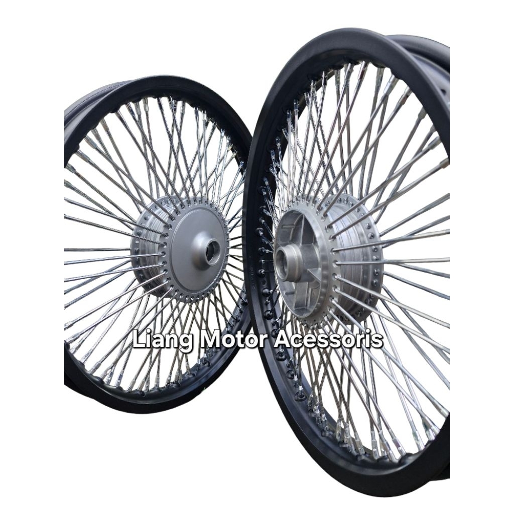 Sepaket Velg Tromol Set Custom Jari2 Seribu - Yamaha Crypton / Alfa / Sigma / Force 1 / Poswan / RXS