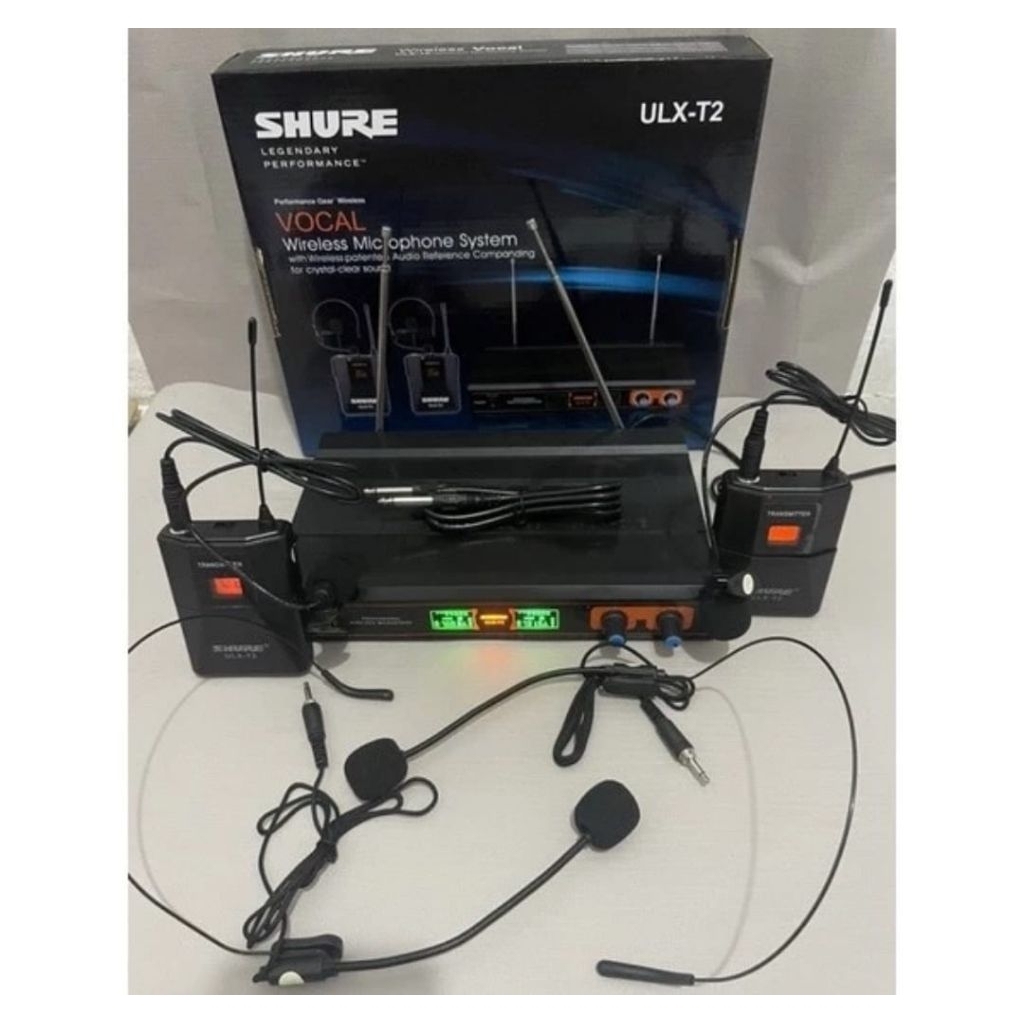 MIC WIRELESS SHURE 2MIC BANDO BANDO & HEADSET