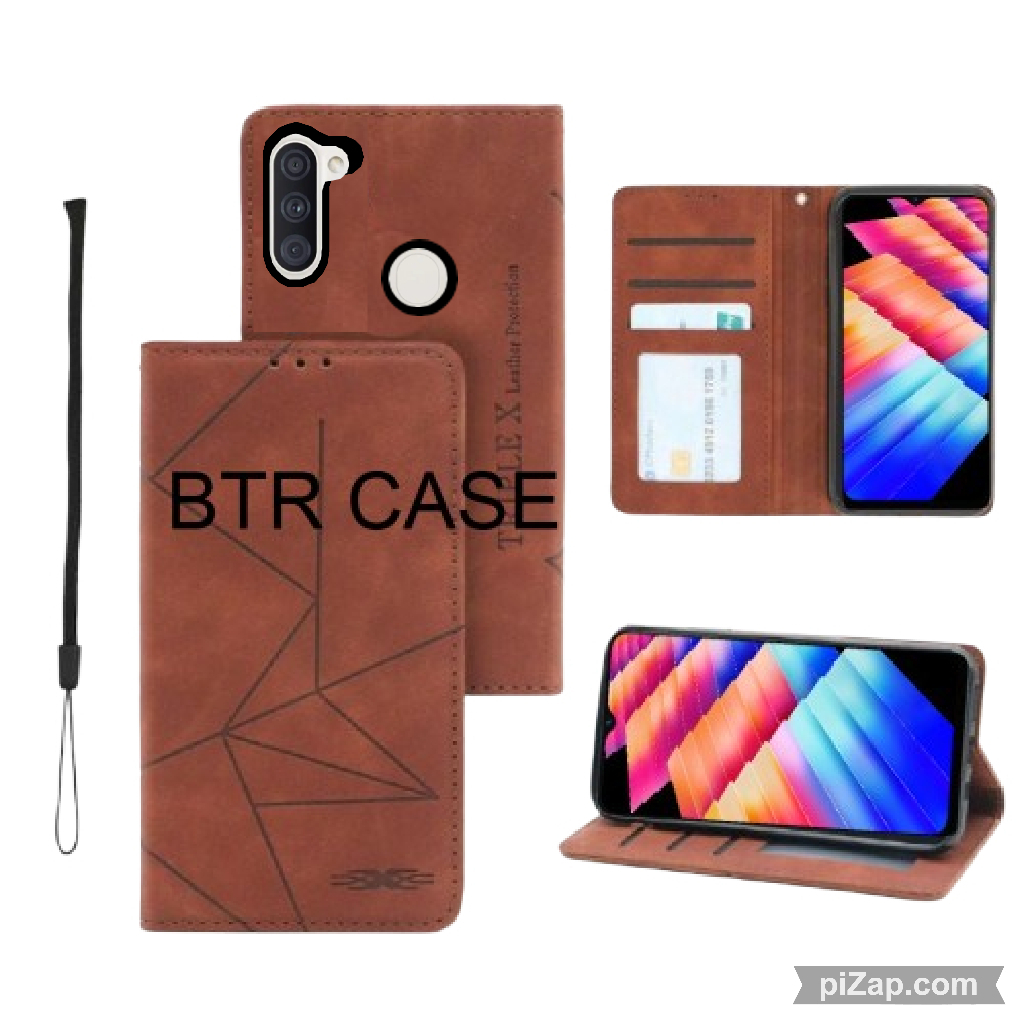CASE HP SAMSUNG A11 - SAMSUNG M11 CASING DOMPET KULIT FLIP COVER LEATHER SARUNG HP MOTIF