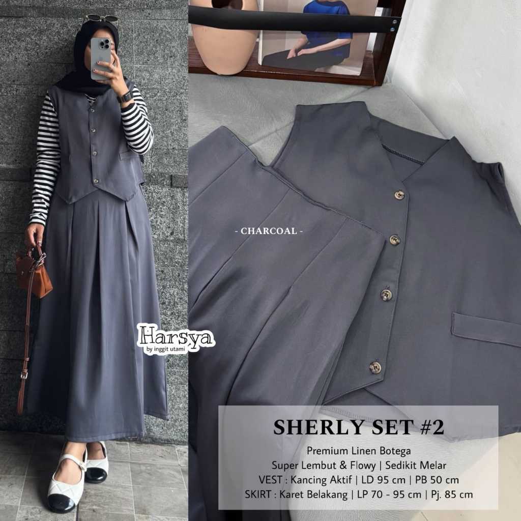SHERLY / NAOMI Vest Set - Set Blazer Wanita - Vest Outer Set - Setelan Rok Wanita - Vest Wanita - On