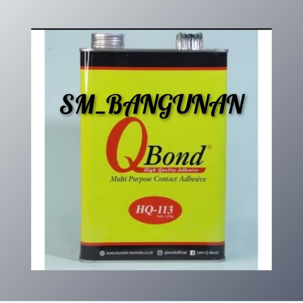 Lem QBond HQ-113 / Lem Kuning Serbaguna / Lem HPL Vinyl 2,5 KG