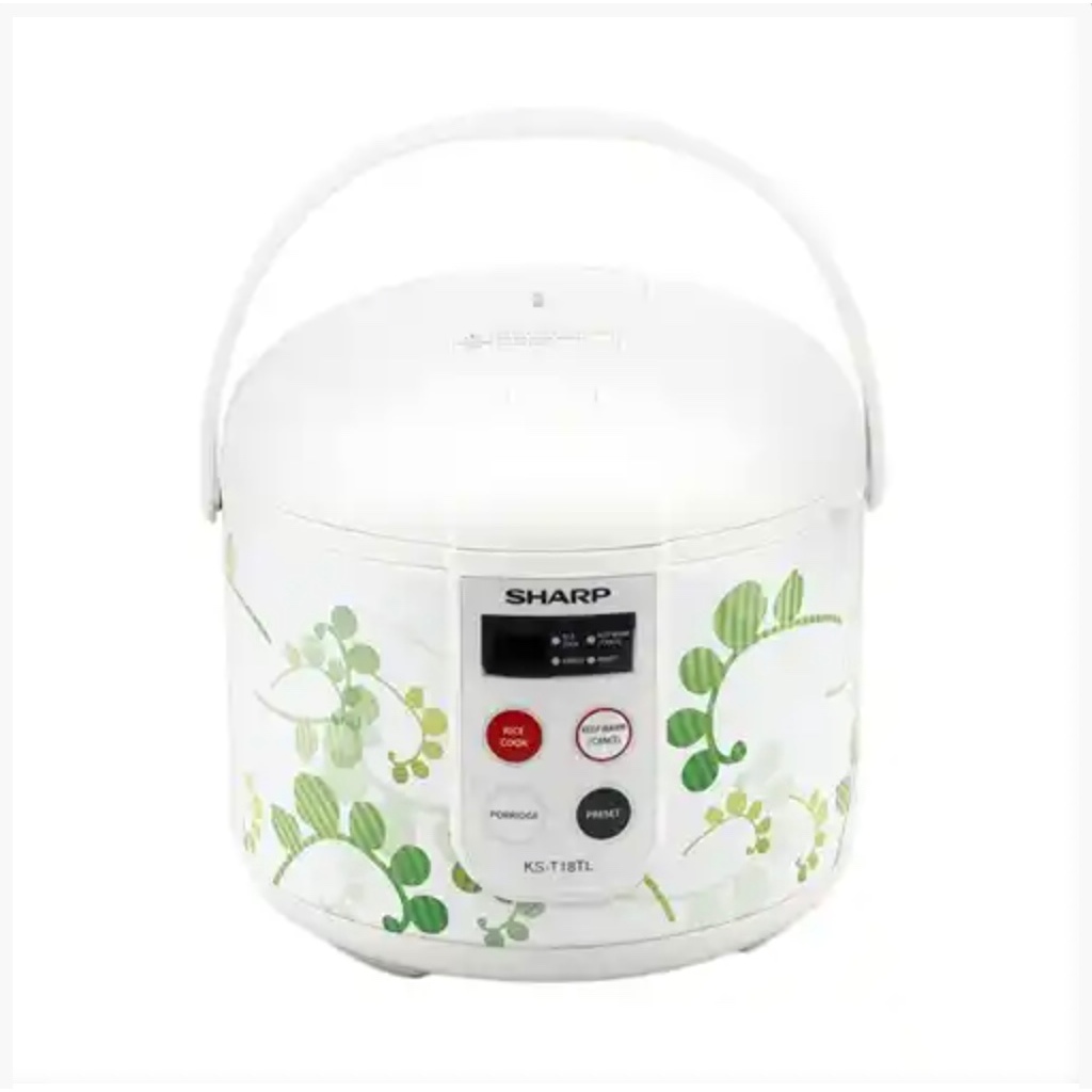 Sharp Rice Cooker KST18TL 1.8L Putih Perak Digital LCD