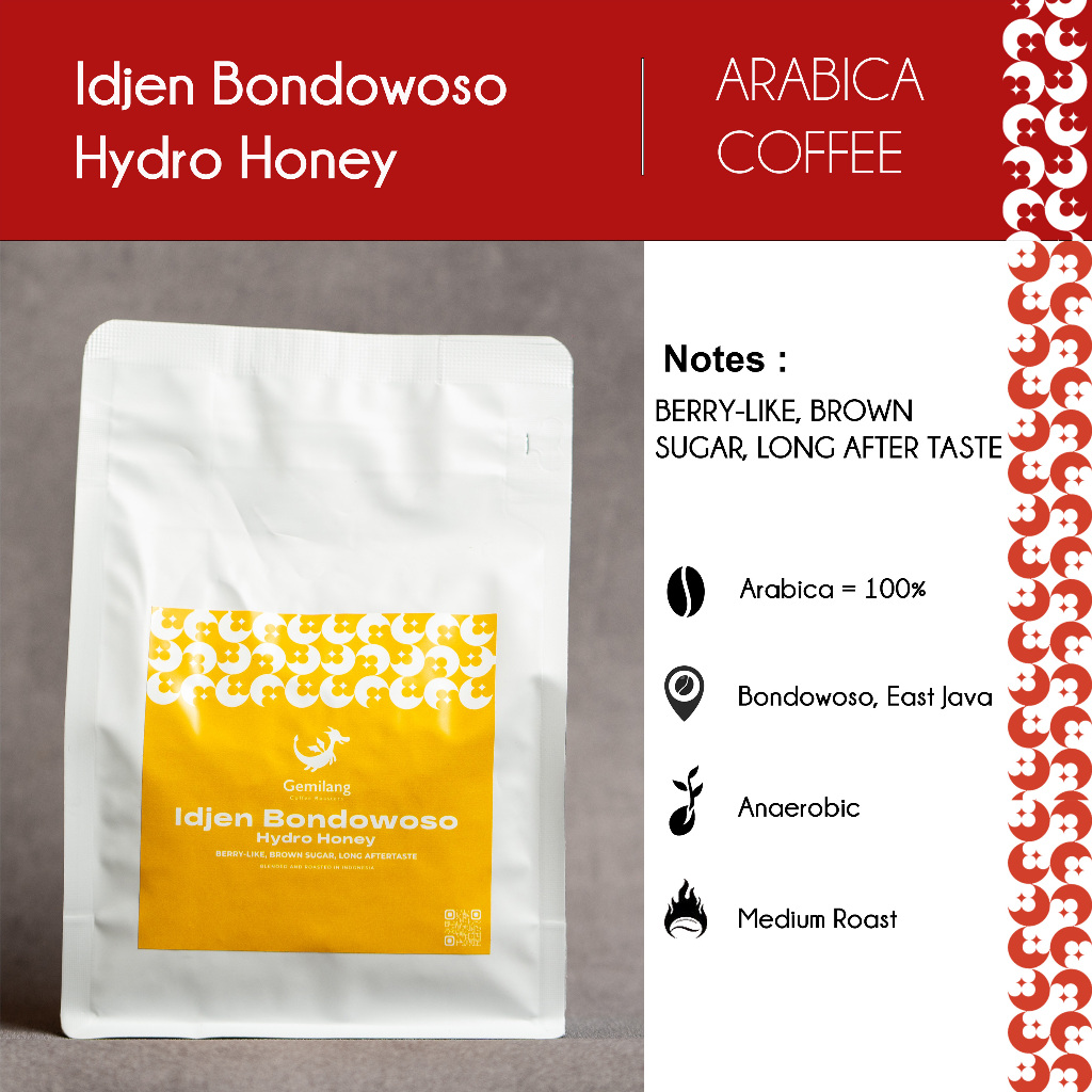 

Kopi Arabika Idjen Bondowoso Hydro Honey-Specialty Coffe Biji/Giling
