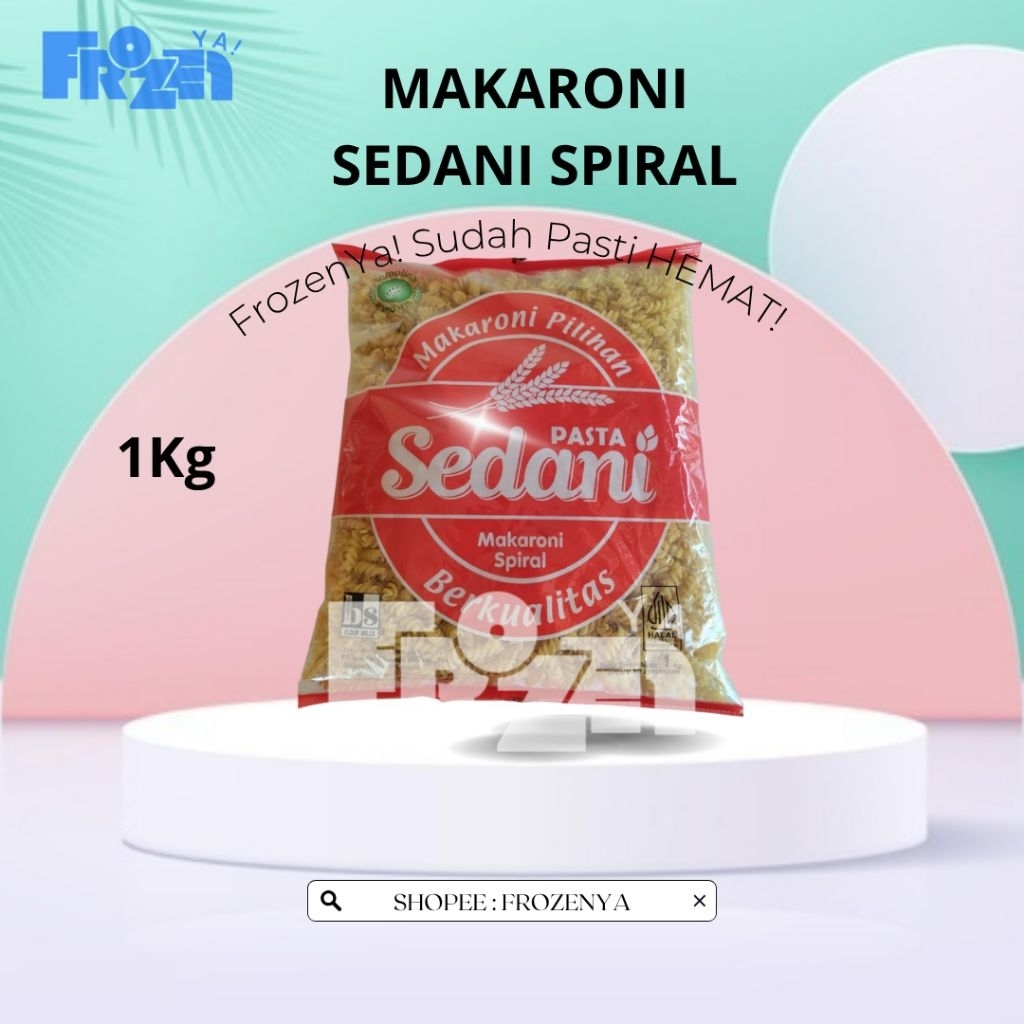 

FROZENYA MAKARONI SPIRAL 1KG SEDANI || MAKARONI BEST SELLER