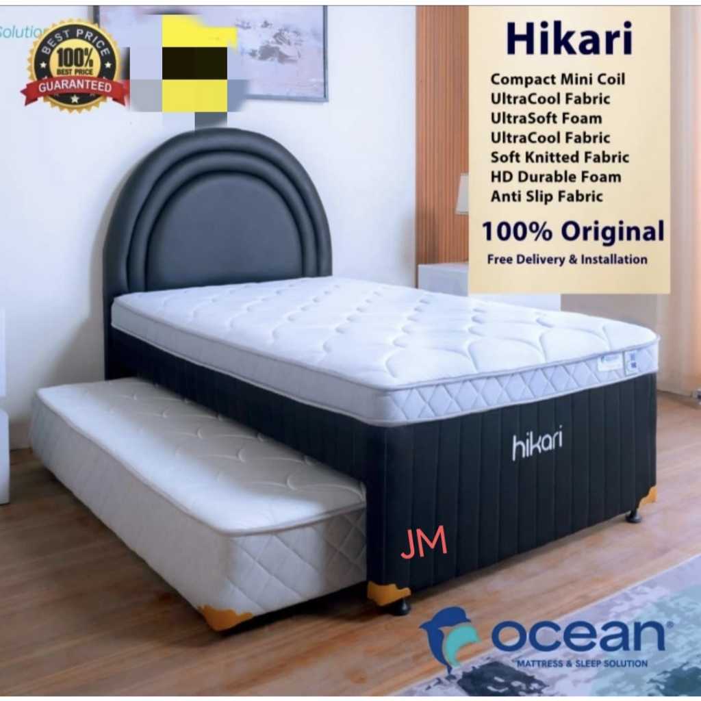 Bed Dorong Ocean Hikari/Bed Sorong/Tempat Tidur Bertingkat/Tempat Tidur Anak