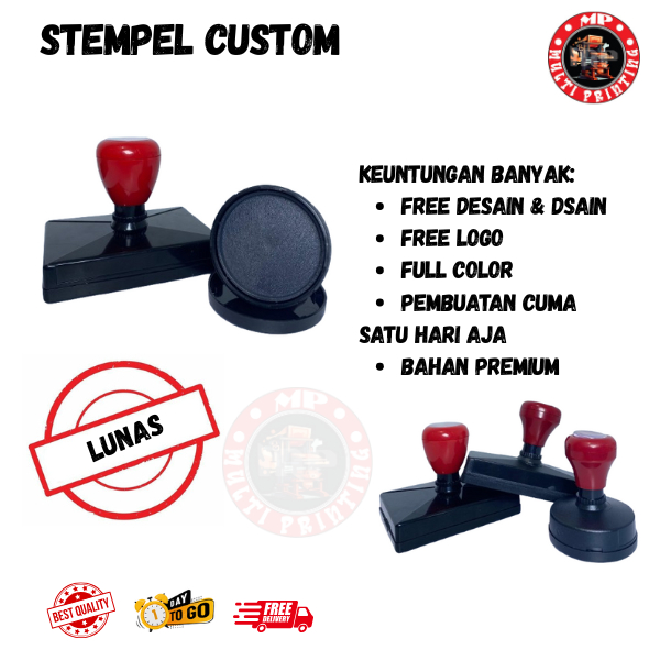 

stempel otomatis custom bulat gratis dsain multi printing