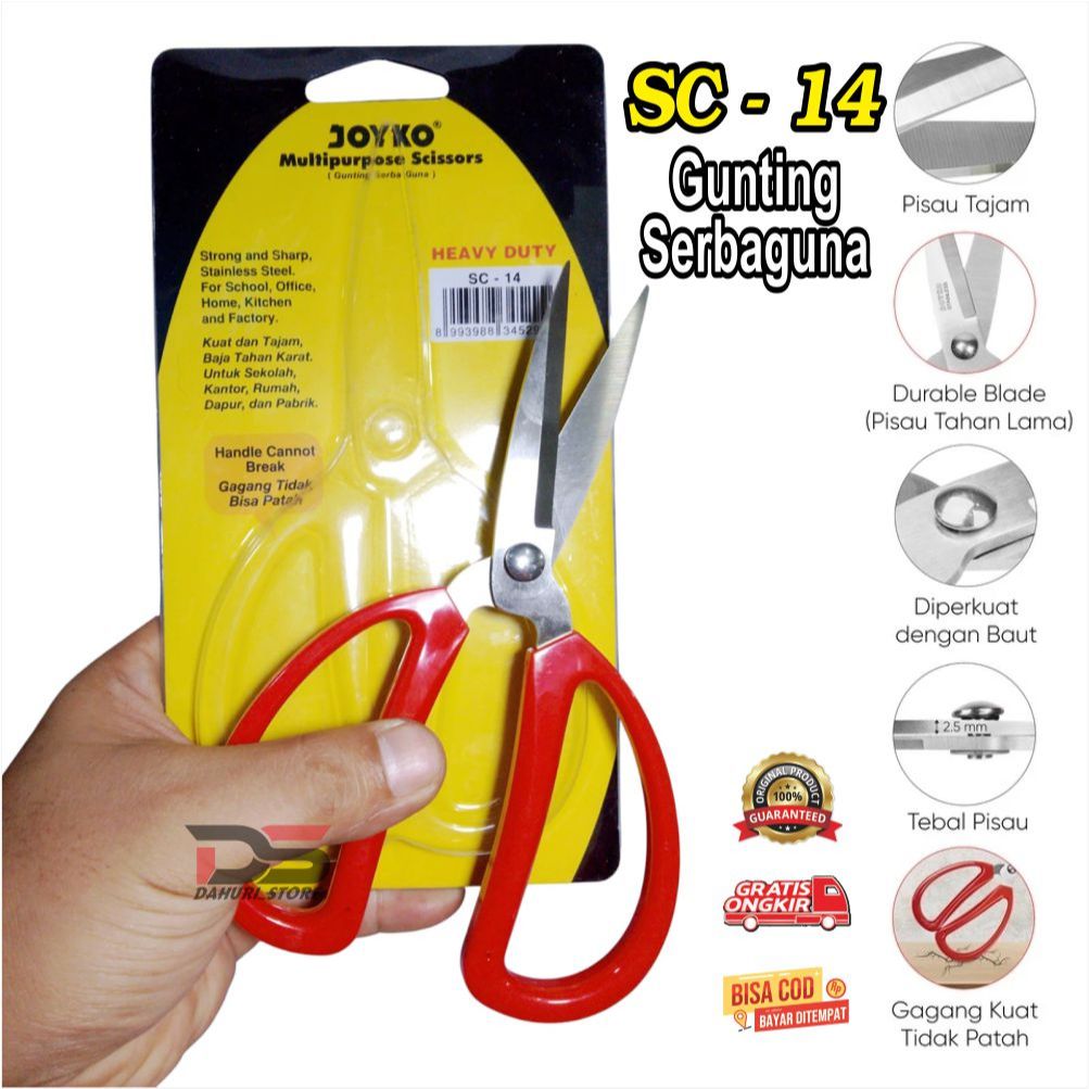 

Gunting Stainless Steel | Gunting JOYKO SC - 14 | Gunting Kodok | Gunting Kain | Gunting SCISSORS