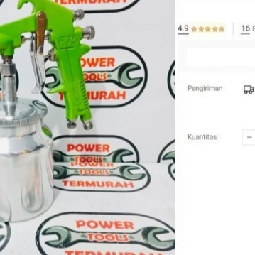 

Spray Gun Tekiro F75S Spoit Sped Tabung Bawah F 75 S Semprotan Cat