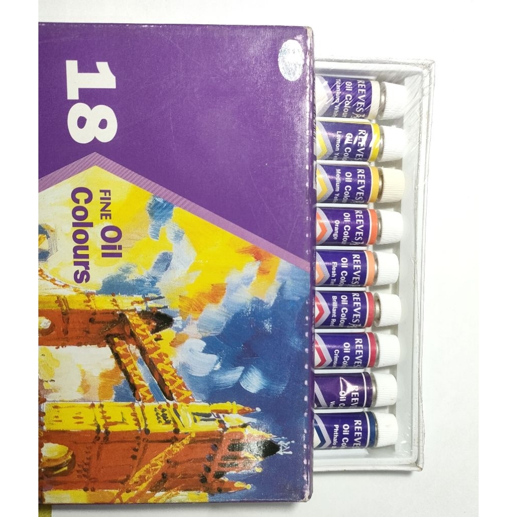 

Reeves oil colour set 18 warna, 12ml