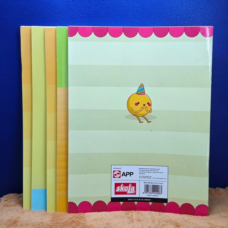 

ECERAN 1 PC BUKU tulis isi 38 lembar merk random skola by sidu
