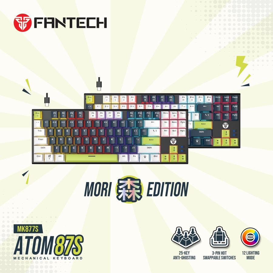 Fantech MK877S ATOM 87S MORI RGB - 87% Mechanical Gaming Keyboard