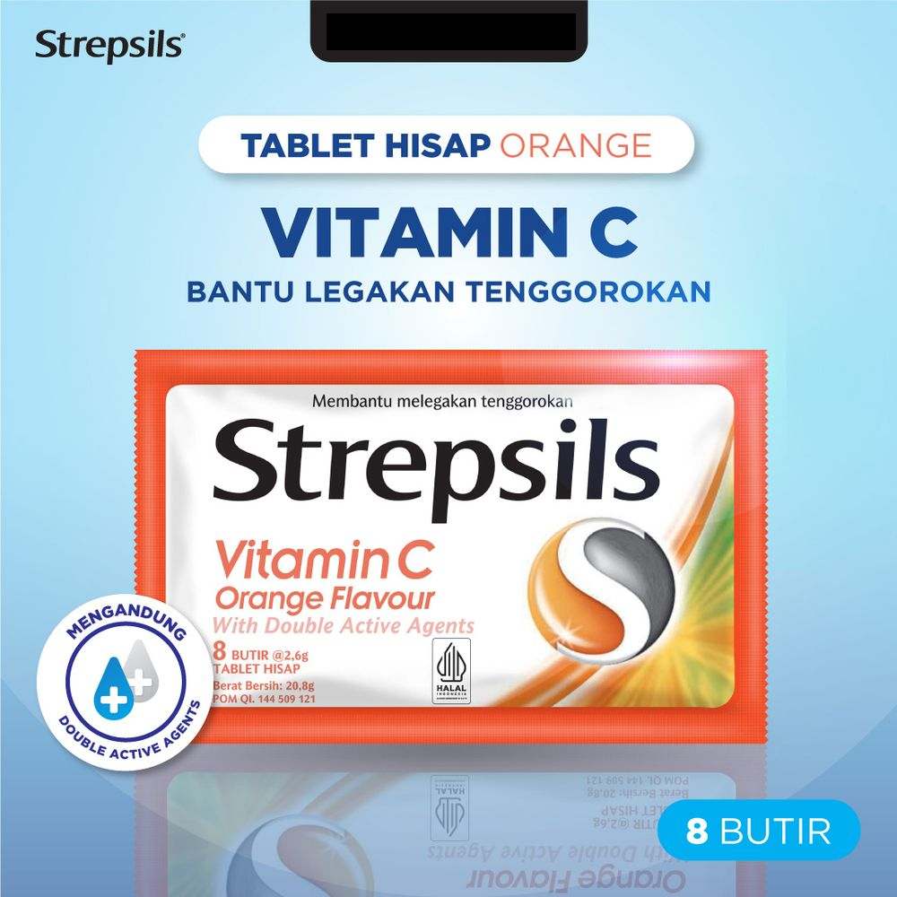 

STREPSILS CANDY 6'S / 8'S VIT.C ORANGE PCK