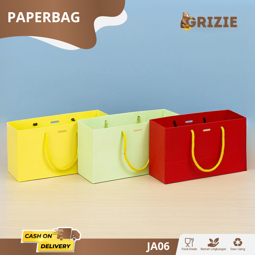 

Paperbag Ivory / Paperbag Polos / Tas Kertas Kue / Tas Kertas Hampers / Kemasan Produk | JA06