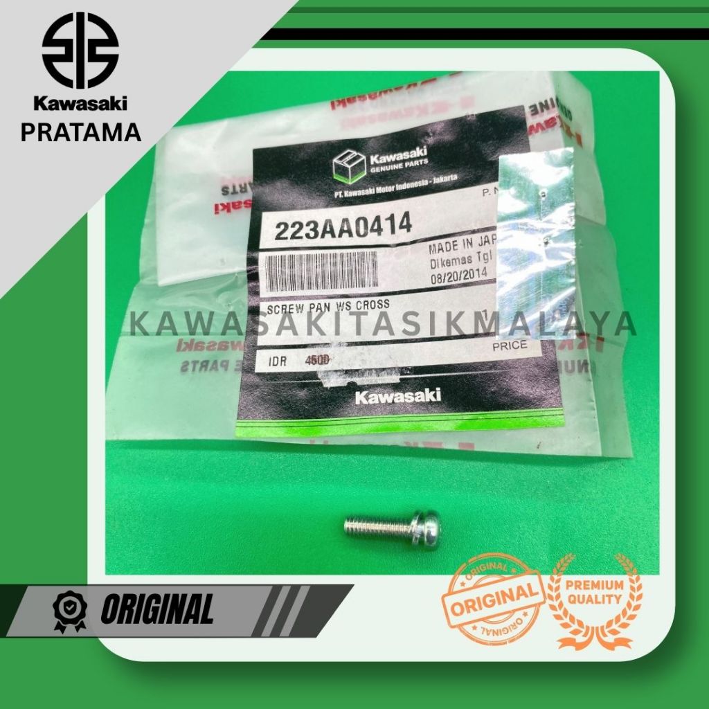 SCREW-PAN-WS-CROS,4X14 Baut 4x14 Original Kawasaki 223AA0414