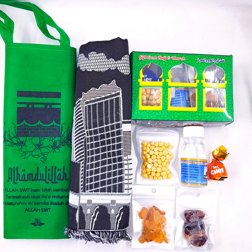

Paket LENGKAP Oleh-Oleh Haji dan Umroh / Hampers Oleh-Oleh Haji dan Umroh