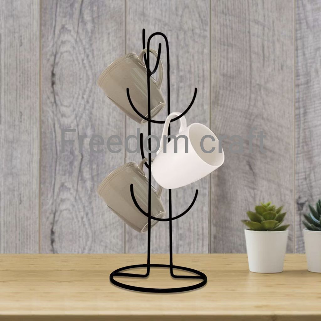 Rak gelas/Rak mug besi//Rak gelas praktis