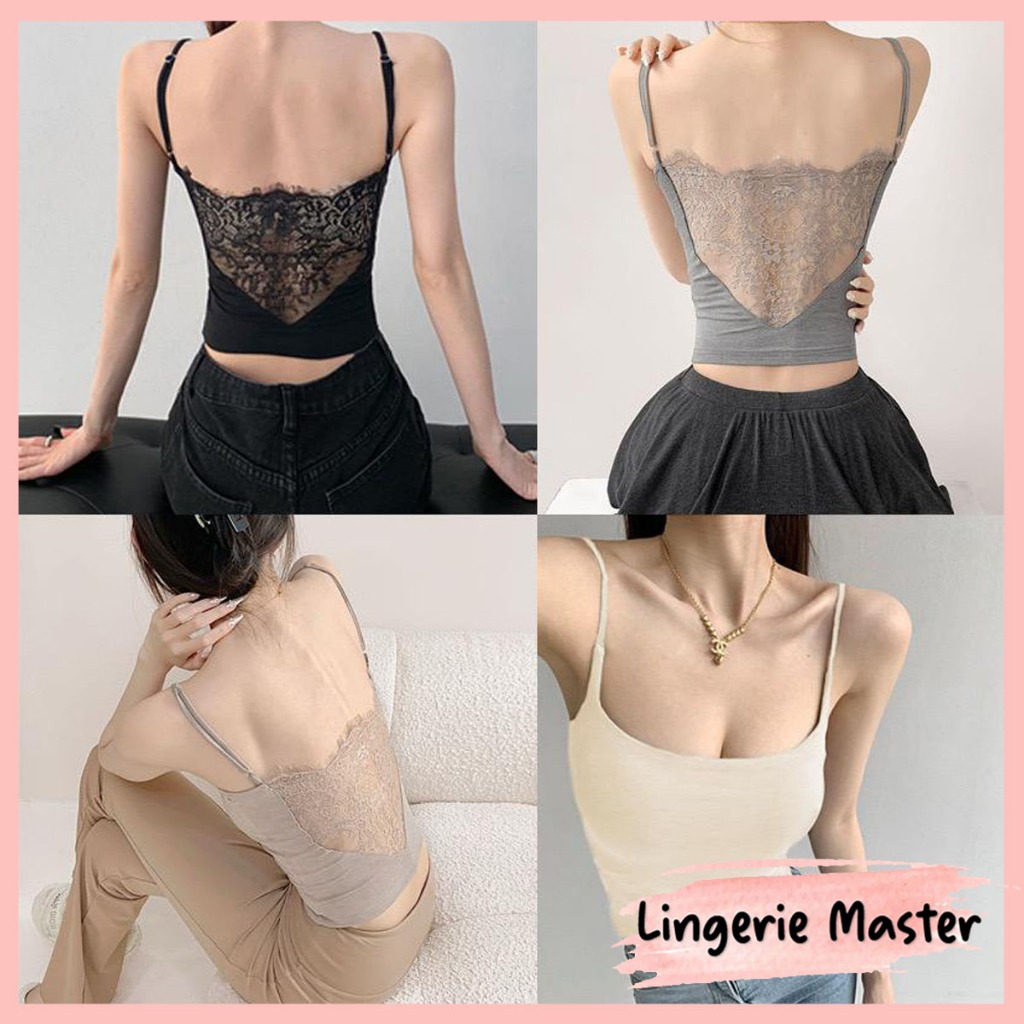[ LINGERIE MASTER ] - (B-162) Tank Top Wanita Atasan Fashion Sexy Korean Premium Tanpa Kawat Import