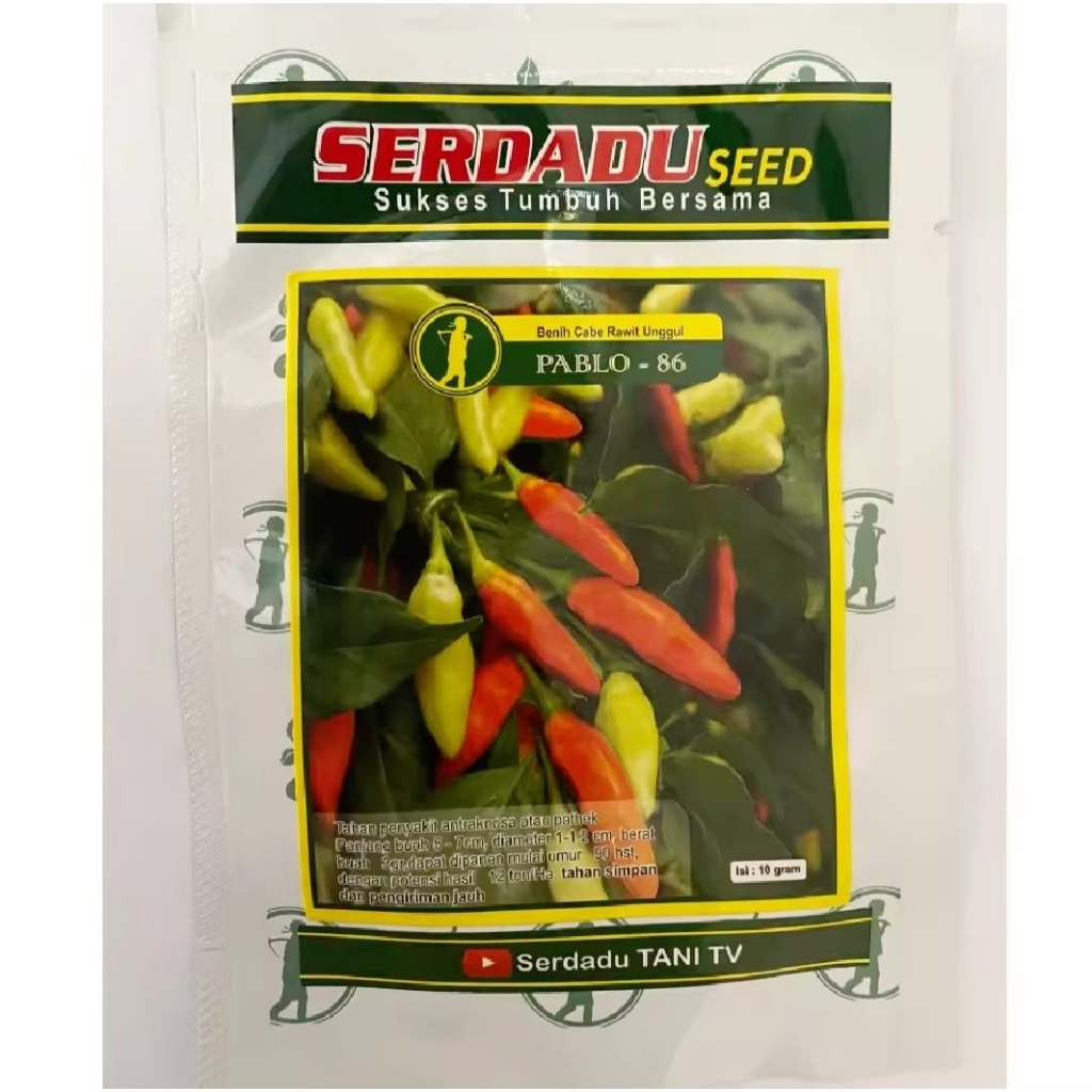 Benih Cabai Rawit PABLO 86 10gr. serdadu seed