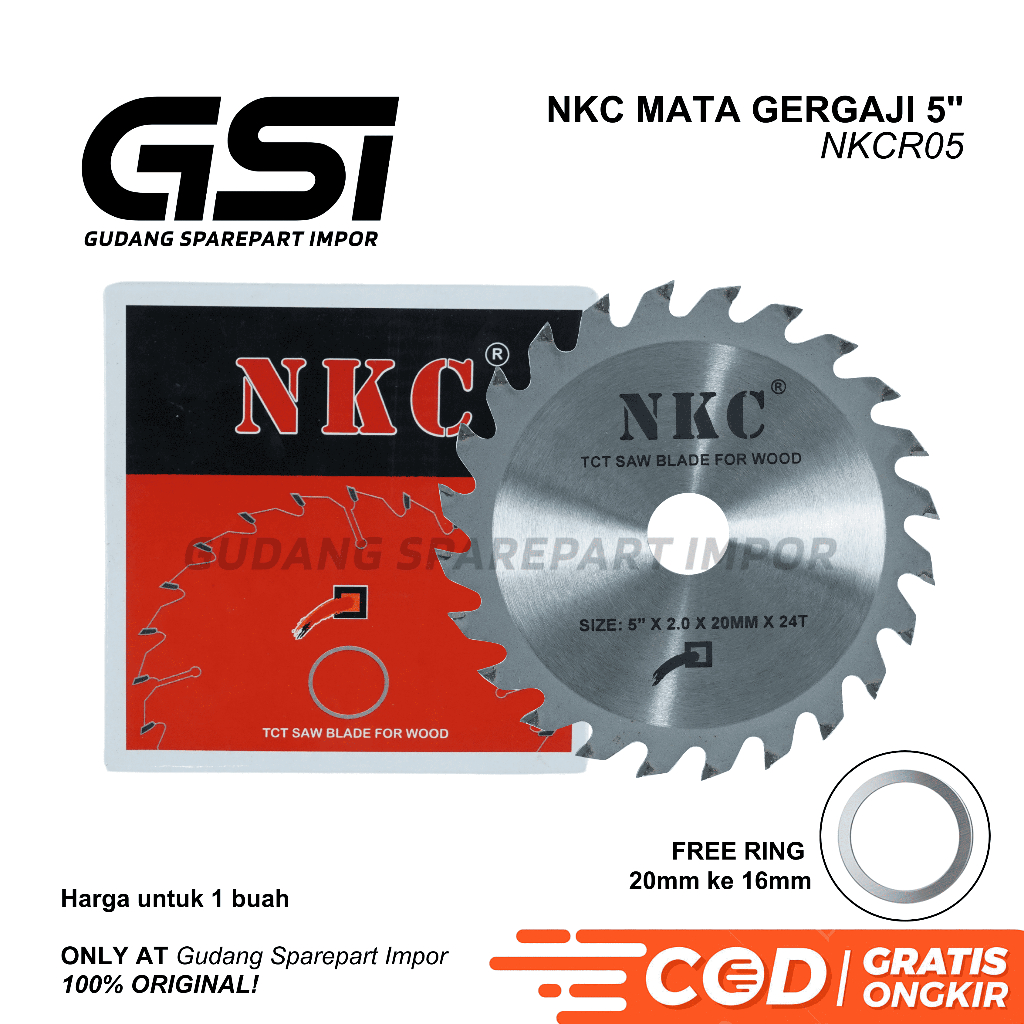 NKC Mata Gergaji Kayu 5 inch / Circular Saw Blade 5" NKCR05
