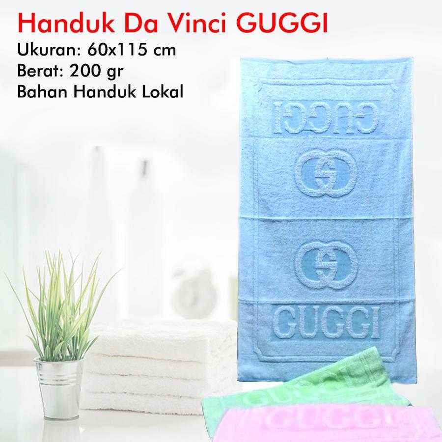 HANDUK MANDI DAVINCI MOTIF GUGGI 60X115