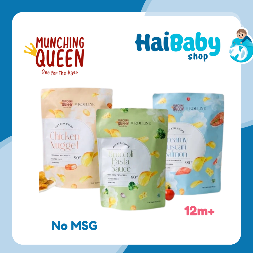 

Munching Queen x Rouline - Gourmet Potato Chips Series Chicken Nugget/ Gourmet Potato Chips Series Creamy Tuscan Salmon/ Gourmet Potato Chips Series Broccoli Pasta Sauce