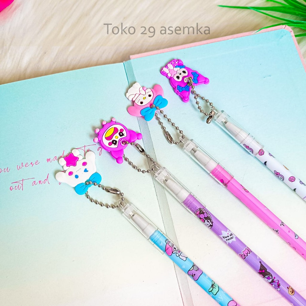

PULPEN GANTUNGAN SANRIO KARET GEPENG PG-1901 ALAT TULIS PERLENGKAPAN SEKOLAH UNIK