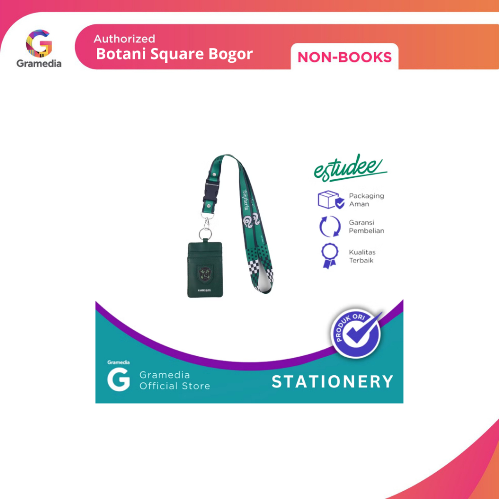 

Gramedia Bogor - Estudee Mini Pouch + Lanyard Harry Potter Slytherin