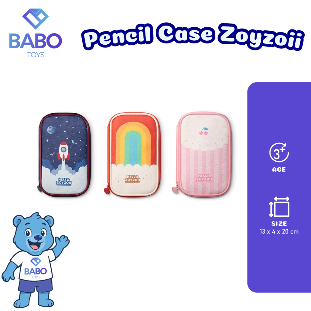

Zoyzoi Kotak Pensil Anak – Pencil Case Bergambar Pelangi & Roket | Tempat Pensil Lucu & Peralatan Sekolah Edukatif untuk Si Kecil!