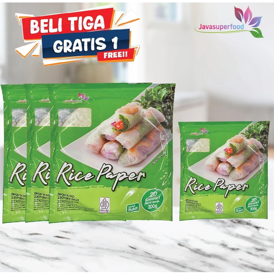 

[BELI 3 GRATIS 1] Rice Paper 200G / Banh Trang High Quality Rice Paper / Kulit Lumpia Vietnam Rice Paper / rice roll spring roll