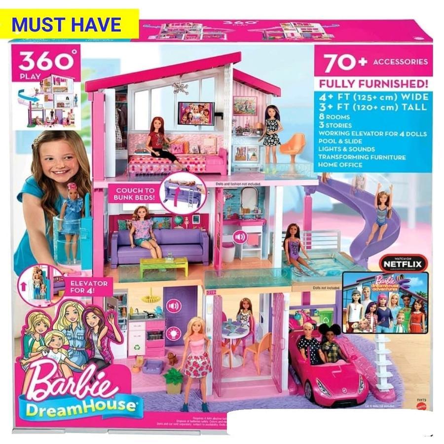 Rumah Barbie 3 lantai Dream House Original MATTEL