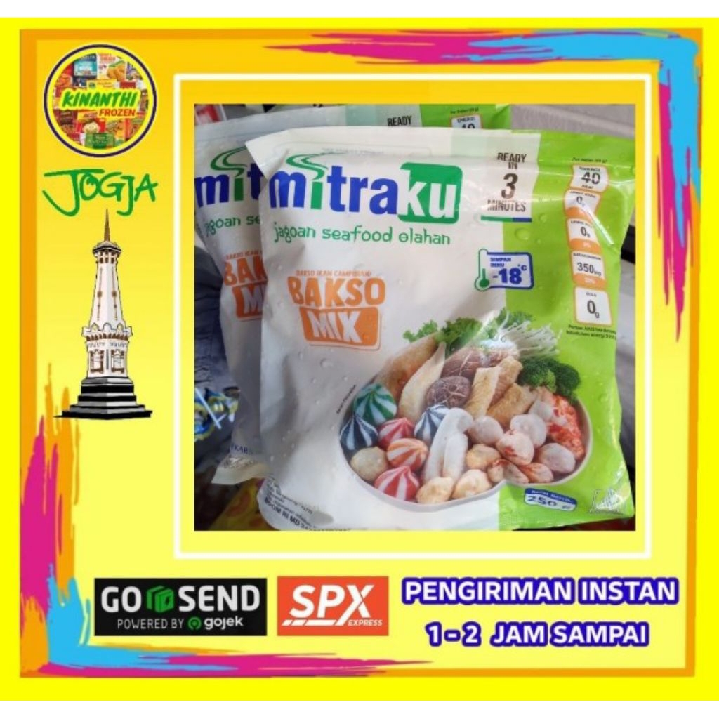 

Bakso Mix Mitraku 250 gr, Frozen Jogja