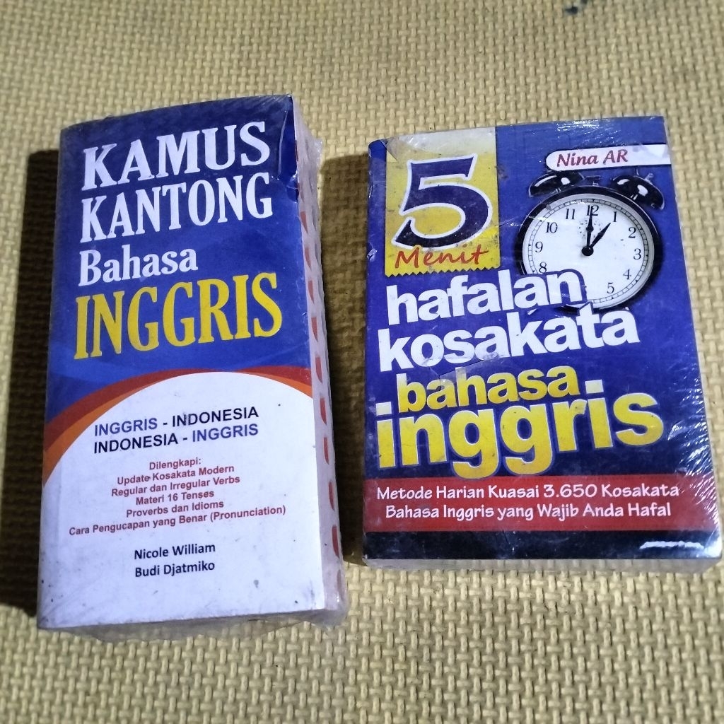 Paket Buku 5 Menit Hafalan Kosakata B. Inggris dan Kamus Kantong Bahasa Inggris (Lebih Hemat)