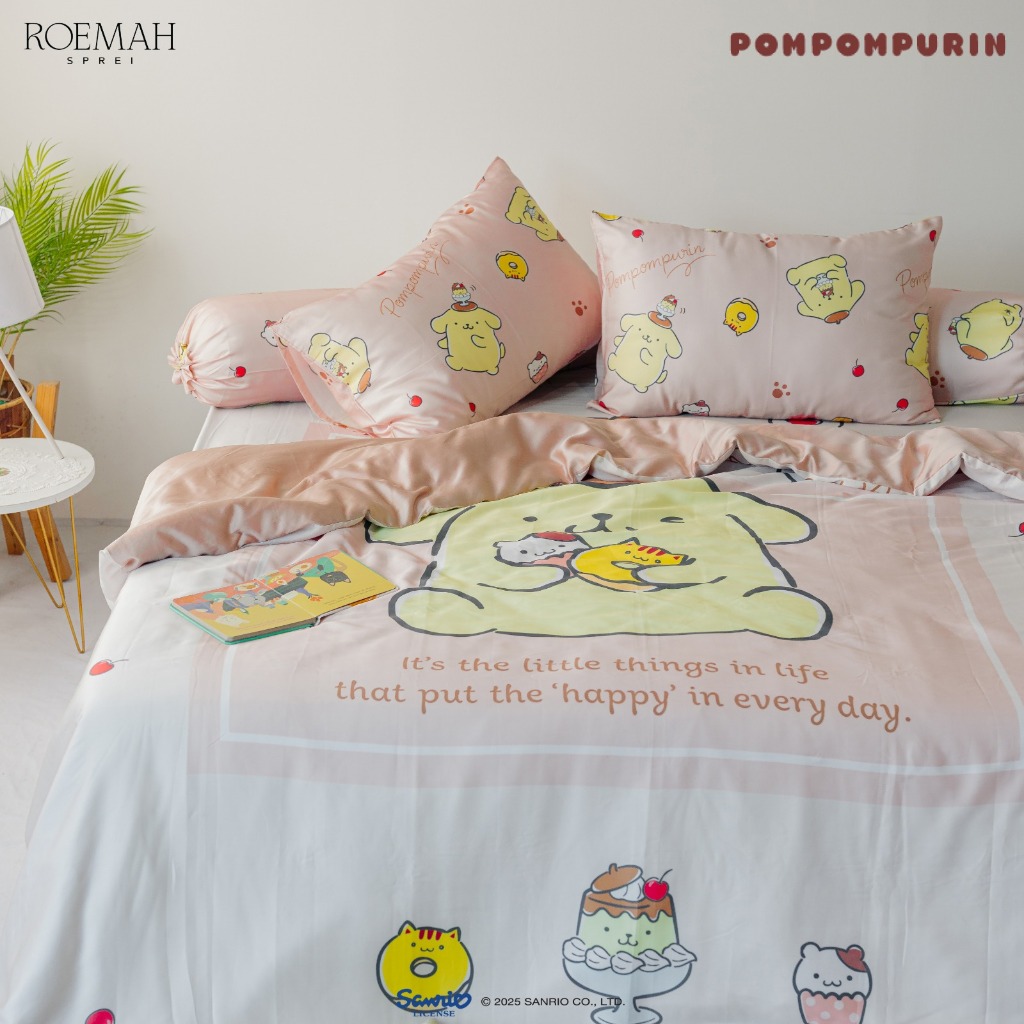 Roemah Sprei Prive - Pompompurin Sprei set (little dreamer)