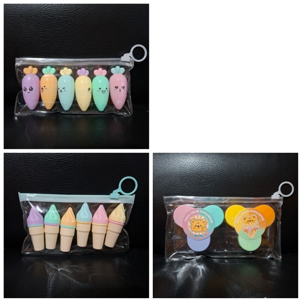 

Highlighter 6 warna/stabilo warna warni/stabilo mini/stabilo murah/stabilo isi 6