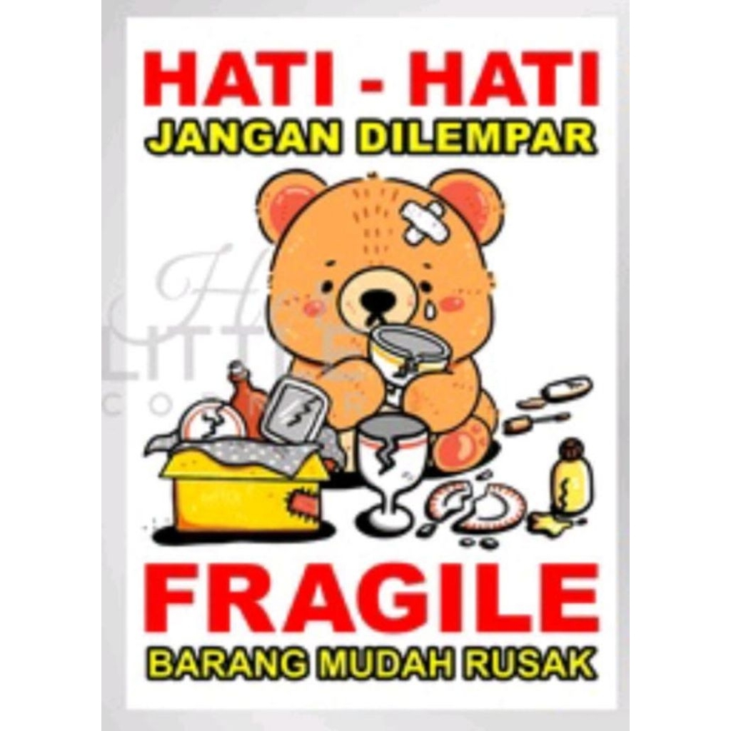 

Stiker Fragile
