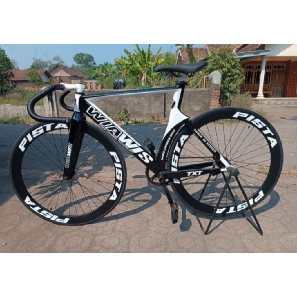 Sepeda fixie wiawis custom stiker velg PISTA