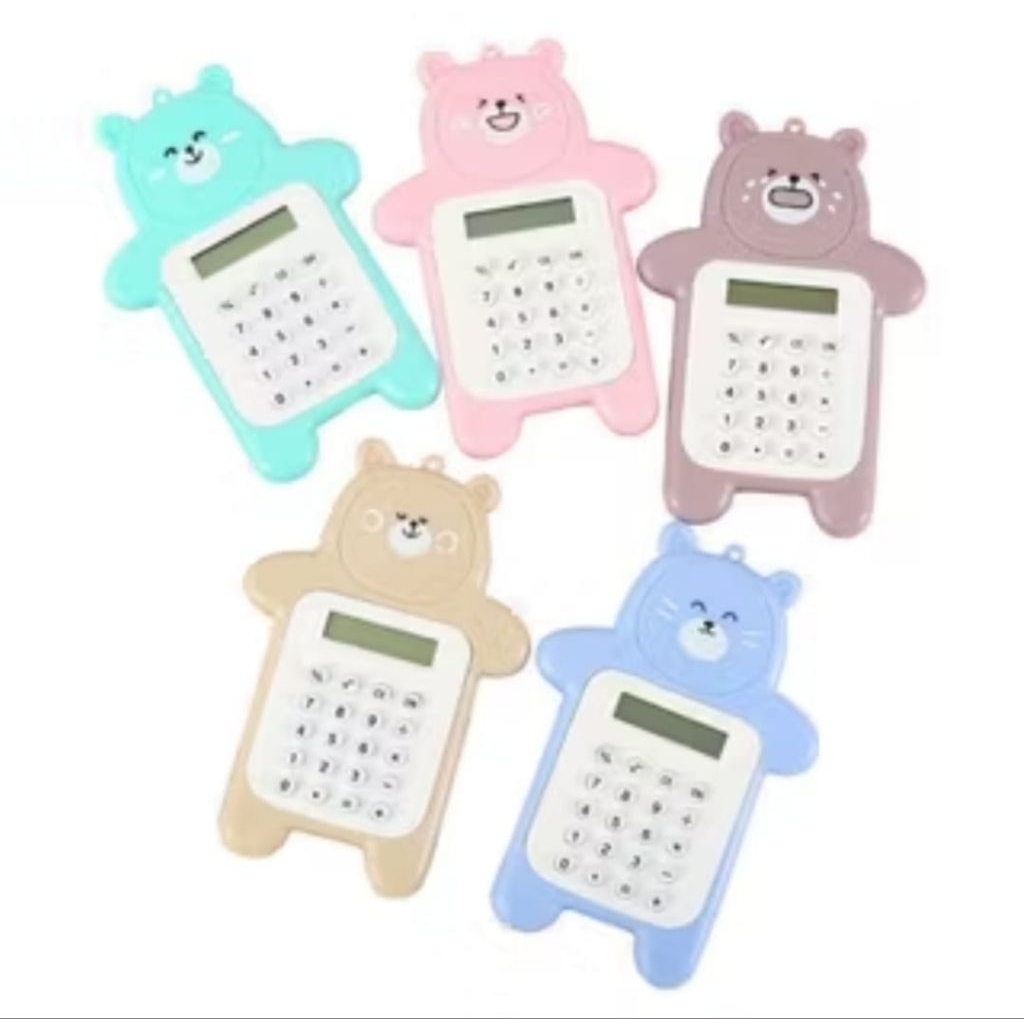 

mini kalkulator karakter 8 digit kalkutor portabel beruang