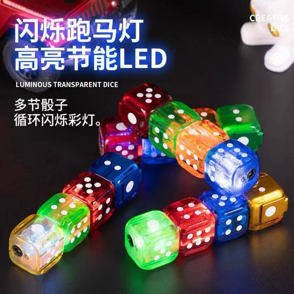 WorldLighter Mancis Korek Api Bara Model 4 Dadu LED Lampu AW761