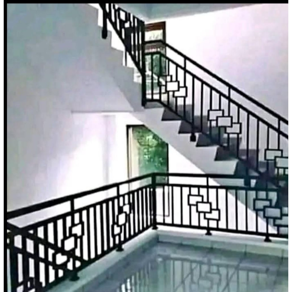 reling tangga besi holo