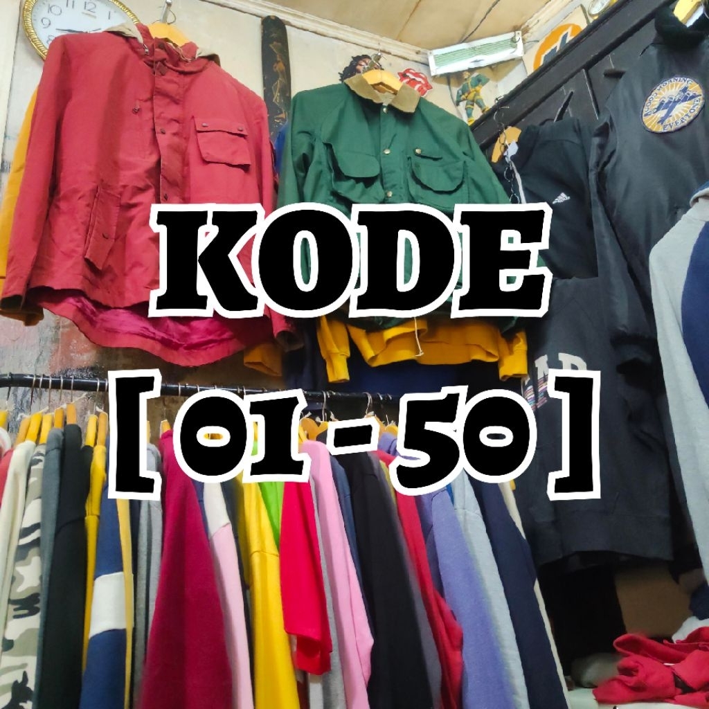 ETALASE.01 - KODE [ 01-50 ] Jaket Cn Hoodie casual unisex