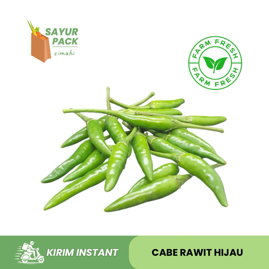 

CABE RAWIT HIJAU 250gr 500gr 1kg | cengek | cabe rawit premium | sayur instan cimahi