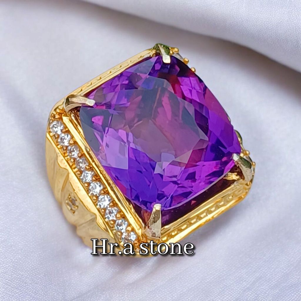 CINCIN BATU PERMATA NATURAL ALEXANDRITE BIG SIZE