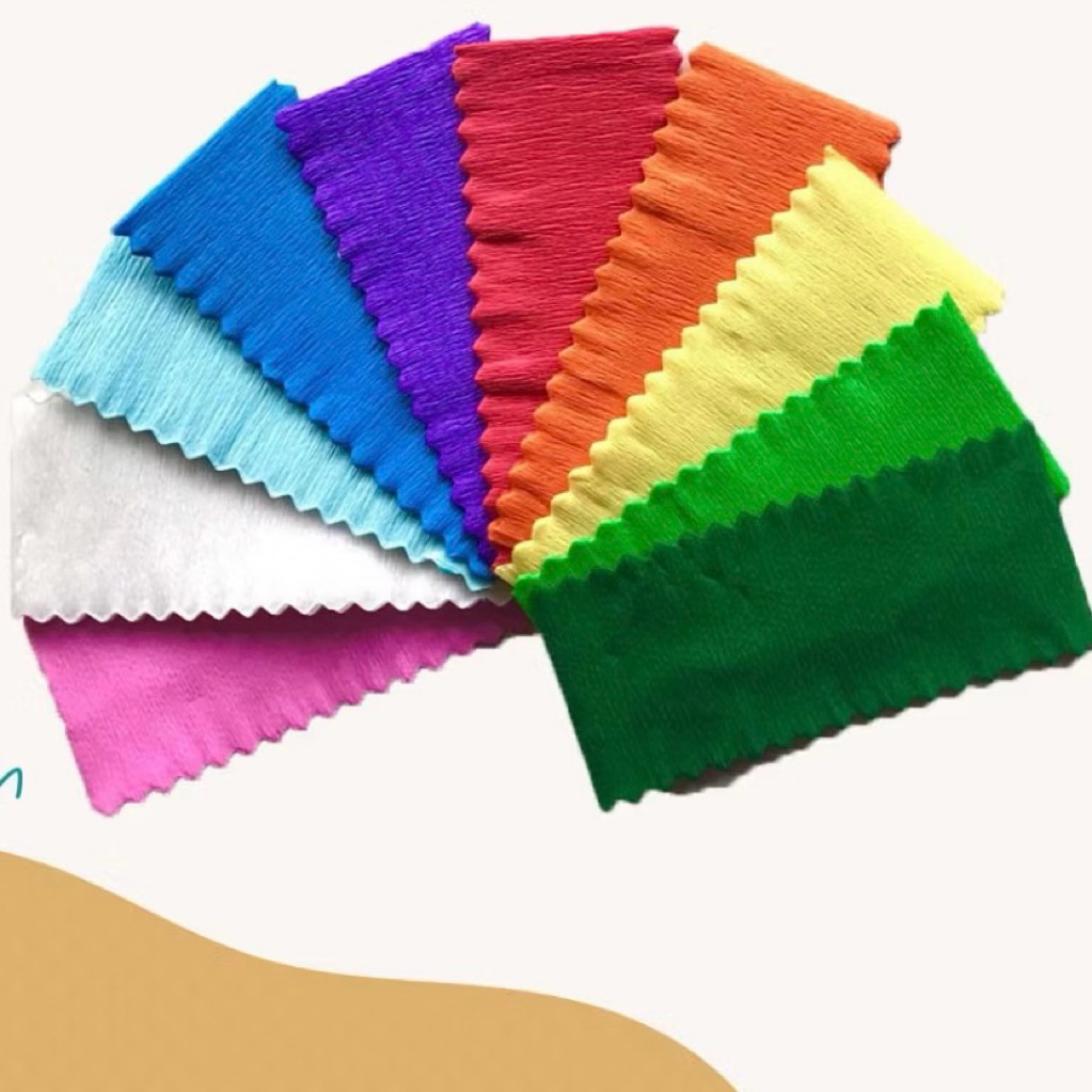 

Kertas krep potong warna warni / Kertas dekorasi pesta