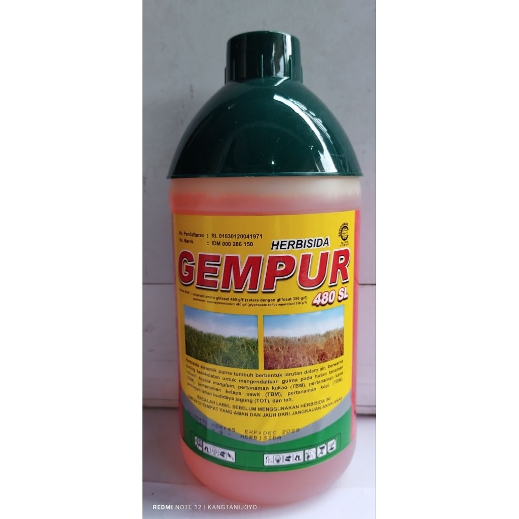HERBISIDA GEMPUR 1 Liter 480SL