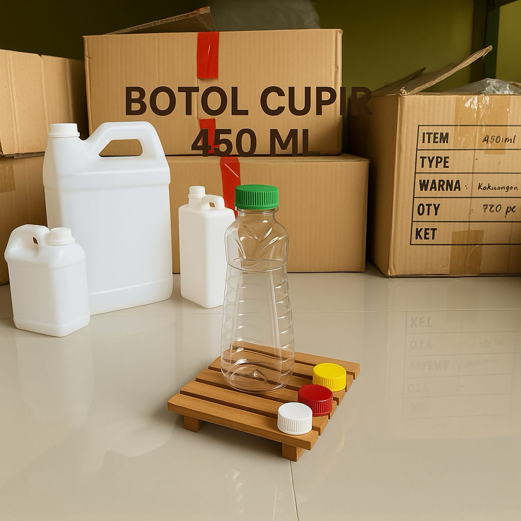 isi 100 pcsBotol Cupir 450ml/Botol Sunlight/Botol plastik ukuran 450ml