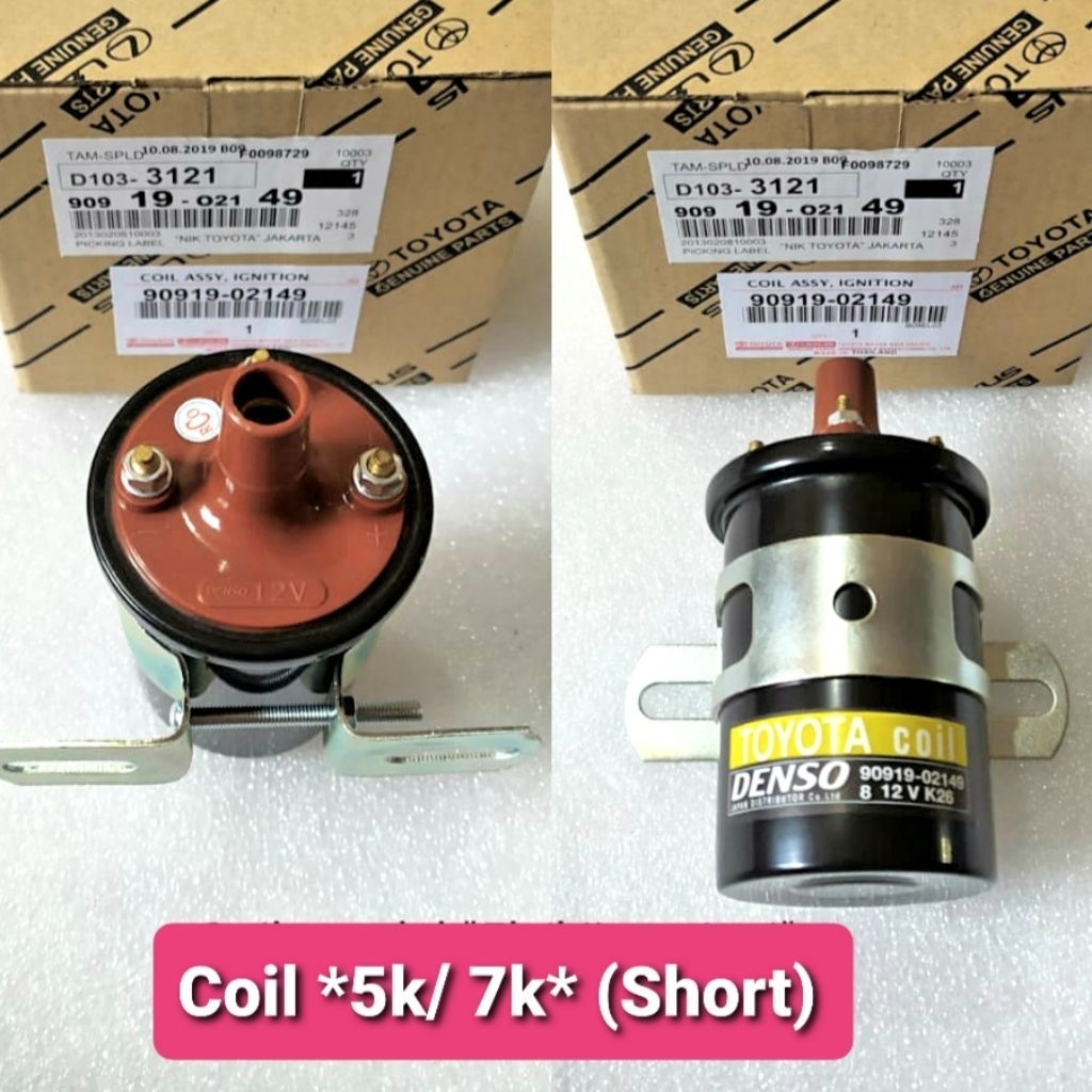 Coil Short Koil Botol Kijang 5k/Kijang uni/Fatura ORIGINAL MOTOR