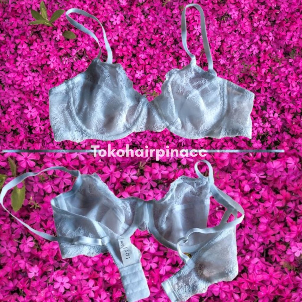 Bra Transparan Kawat | Bra Tori Nonpad White Lace